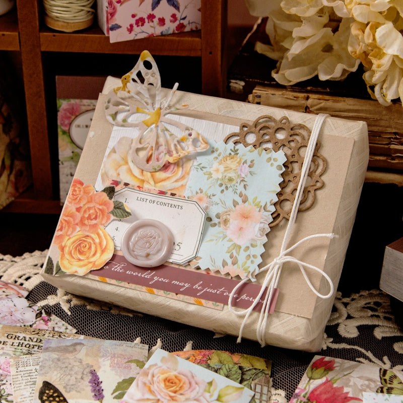 Flowers on Paper Series Floral Sticker Book b4