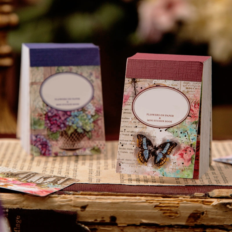 Flowers on Paper Series Floral Sticker Book b