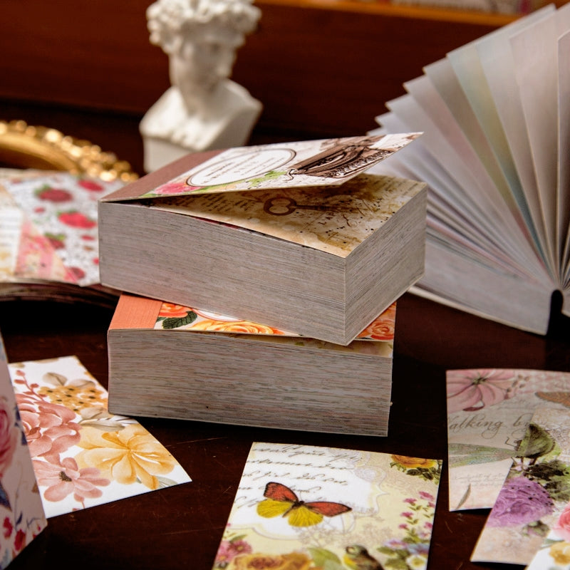 Flowers on Paper Series Floral Sticker Book c