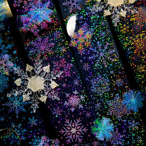 Fluffy Wind Series Holographic Snowflake Tape b3