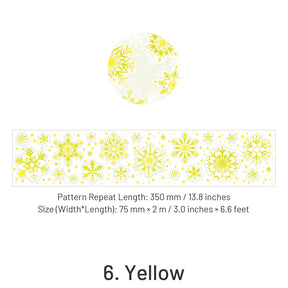 Fluffy Wind Series Holographic Snowflake Tape sku-6