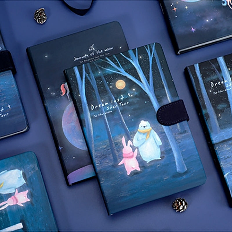 Fluorescent Luminous Starry Sky & Unicorn Notebook 5