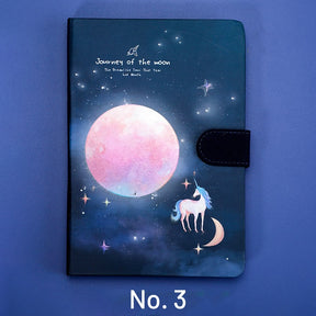 Fluorescent Luminous Starry Sky & Unicorn Notebook sku-3