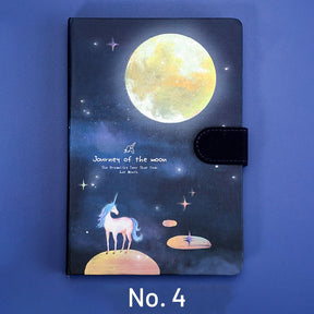 Fluorescent Luminous Starry Sky & Unicorn Notebook sku-4