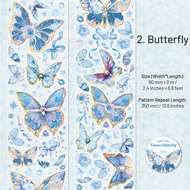 Flying Butterfly Series Holographic PET Tape sku-2