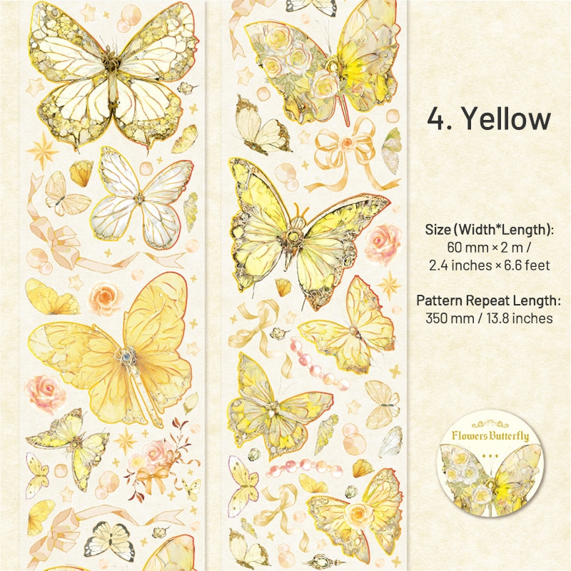 Flying Butterfly Series Holographic PET Tape sku-4