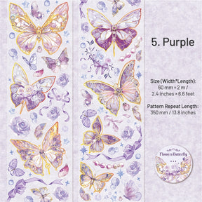 Flying Butterfly Series Holographic PET Tape sku-5