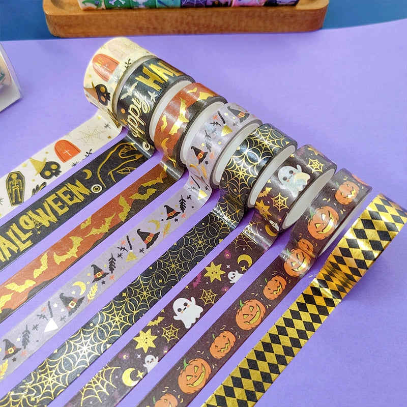 Voolcaoo Cute Washi Tape Set - 24 Rolls Kawaii Animals Gold Foli Decorative  Masking Tape for Scrapbooking, Kids DIY Crafts, Art, Wrapping(Dog & Cat)