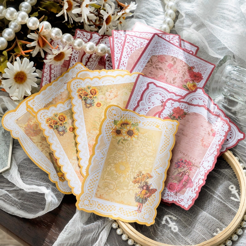 Forest Elf Series Flower Fairy Lace Decorative Paper b5
