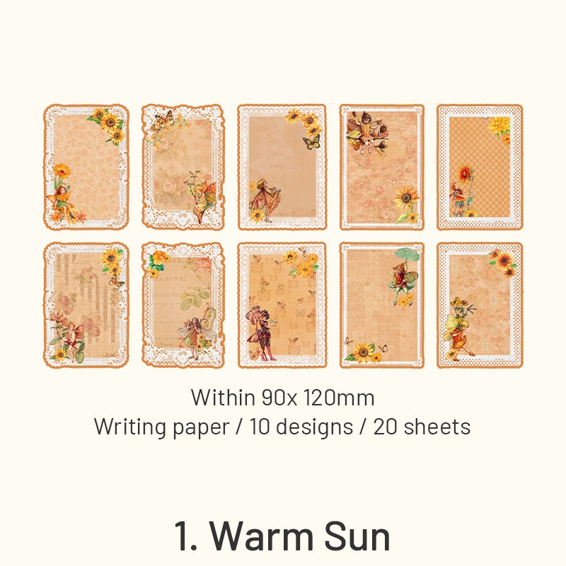 Forest Elf Series Flower Fairy Lace Decorative Paper sku-1