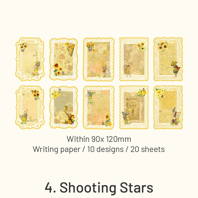 Forest Elf Series Flower Fairy Lace Decorative Paper sku-4