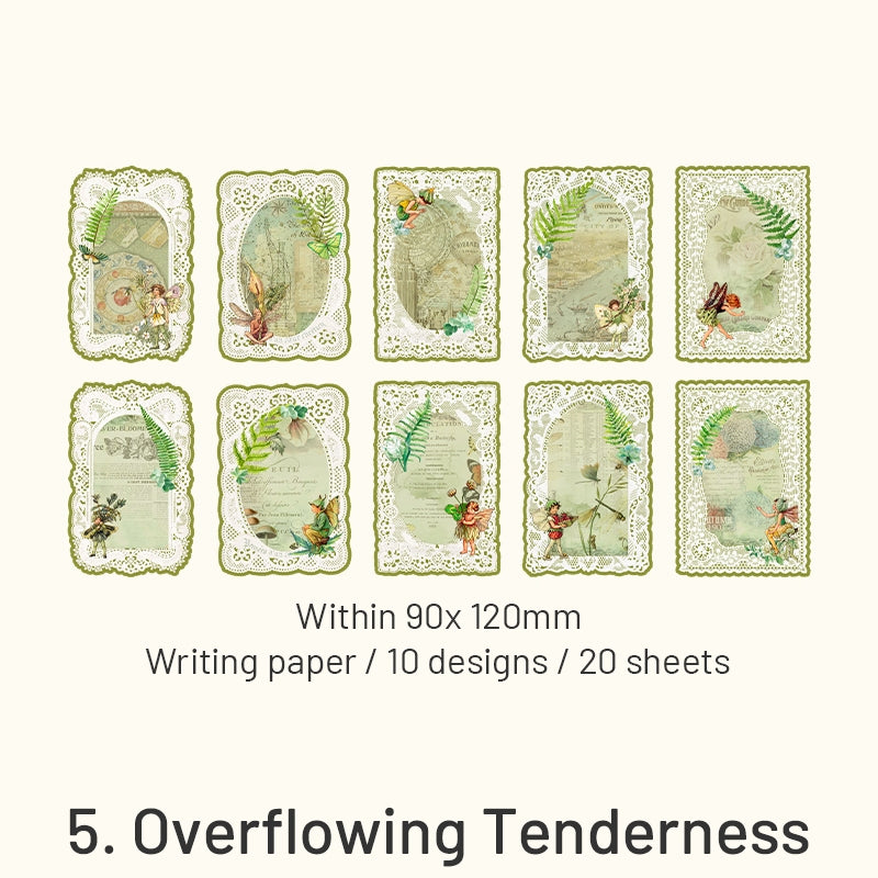 Forest Elf Series Flower Fairy Lace Decorative Paper sku-5