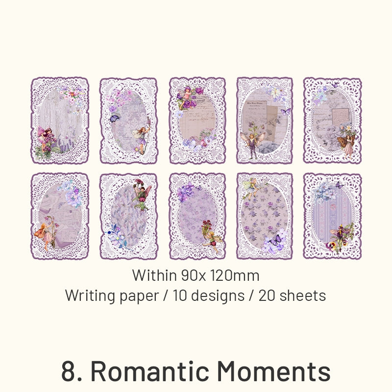 Forest Elf Series Flower Fairy Lace Decorative Paper sku-8