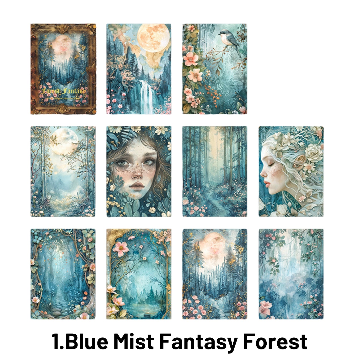 Forest Fantasy Series Fantasy Forest Theme Decorative Material Paper 1