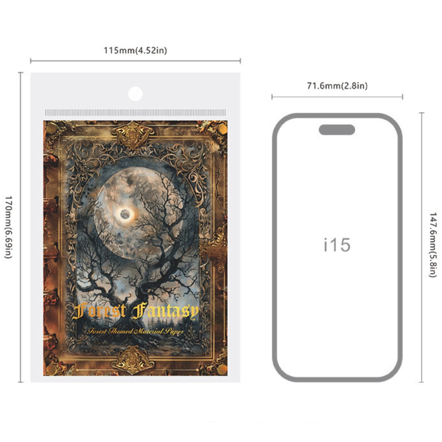 Forest Fantasy Series Fantasy Forest Theme Decorative Material Paper 11