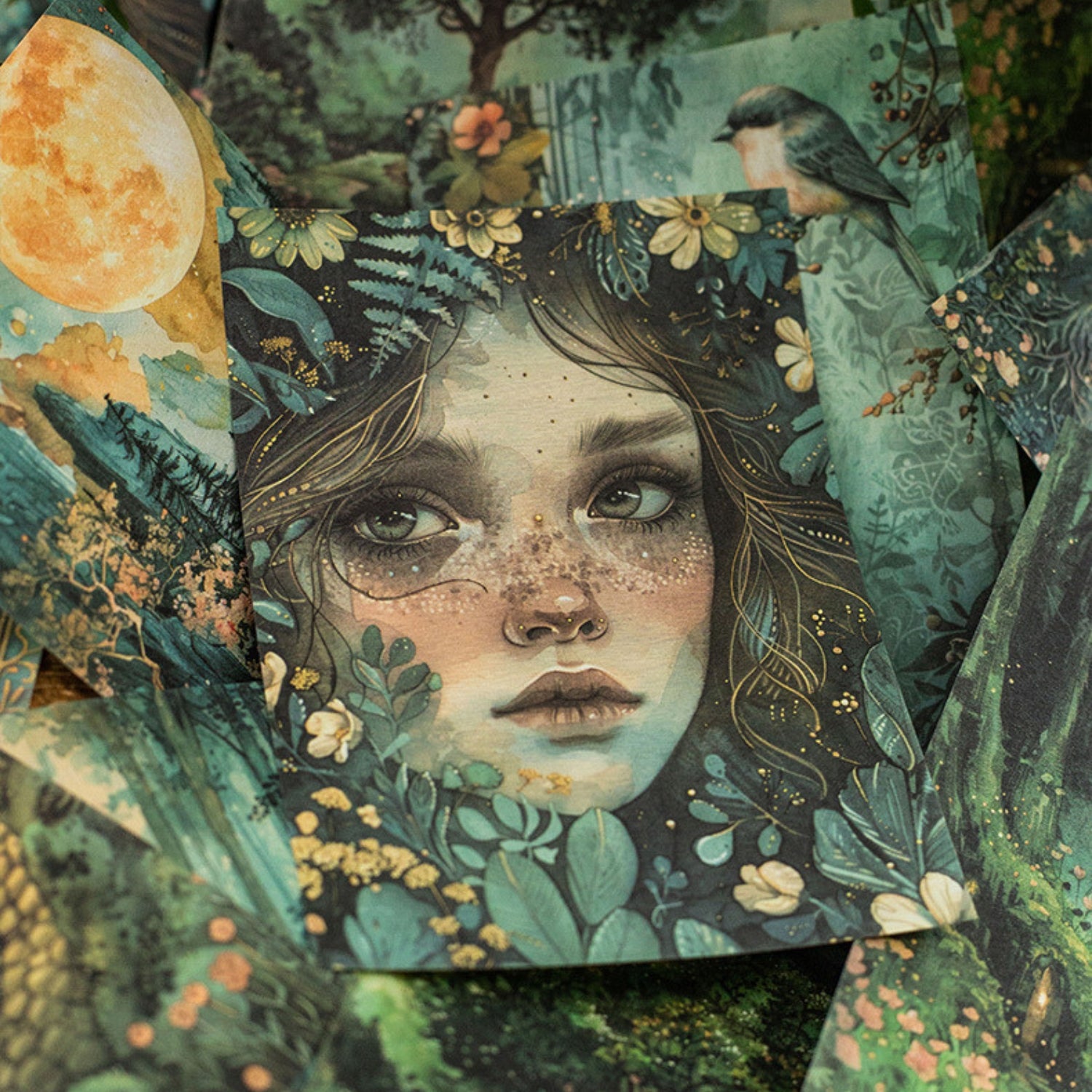 Forest Fantasy Series Fantasy Forest Theme Decorative Material Paper 18