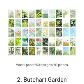Four Seasons Garden Series Stamp Sticker Book sku-2