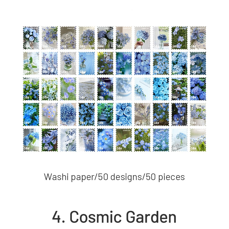 Four Seasons Garden Series Stamp Sticker Book sku-4