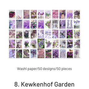 Four Seasons Garden Series Stamp Sticker Book sku-8