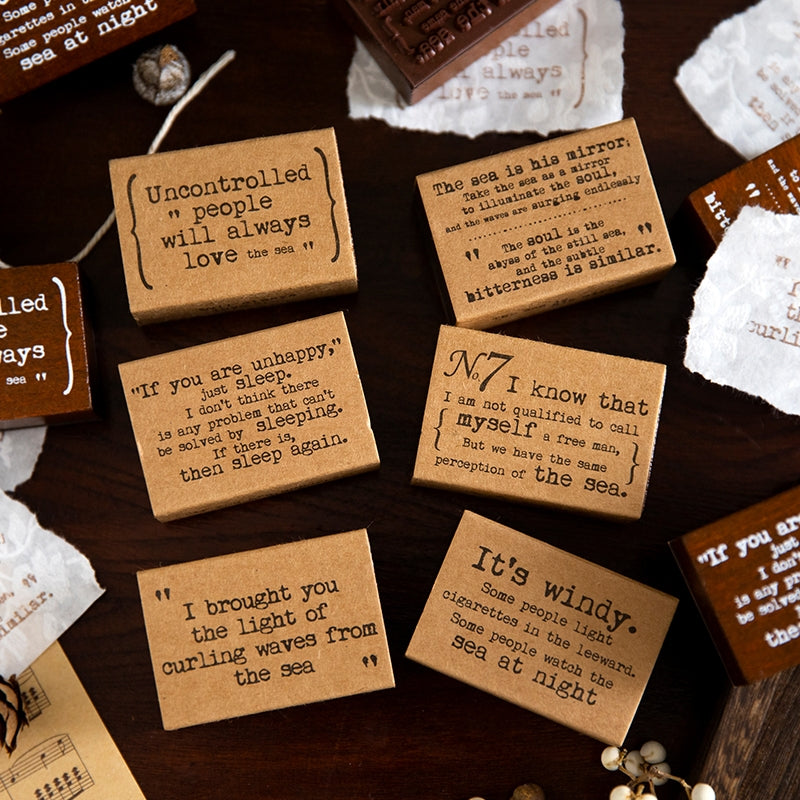 Wooden English Sentence Stamps | Narrative Series by Stamprints