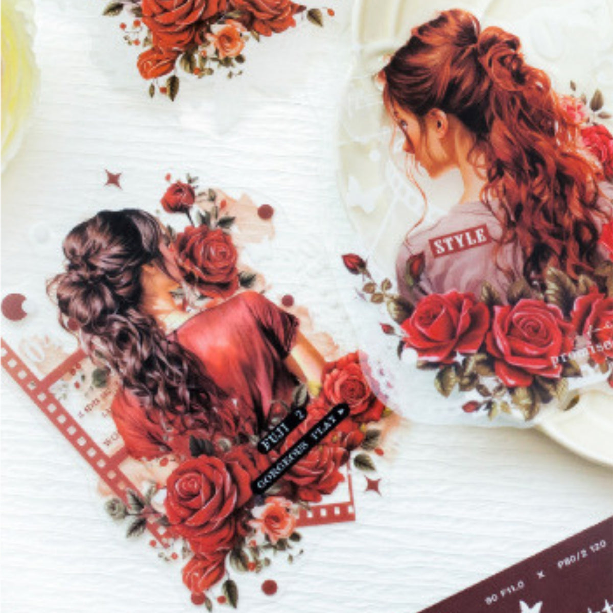Freeze-frame Back Series Character Material Sticker Pack 16