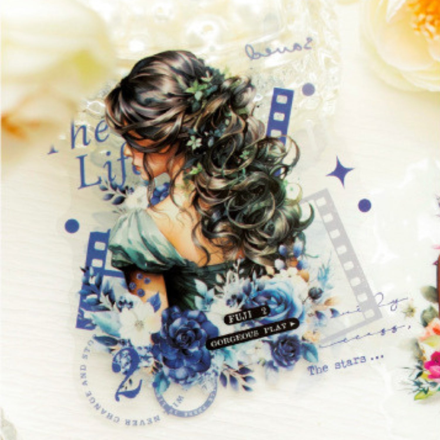 Freeze-frame Back Series Character Material Sticker Pack 17