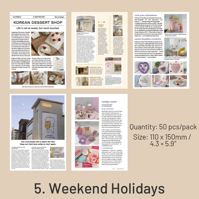 Freeze the Moment Series Retro Newspaper Decorative Paper sku-5