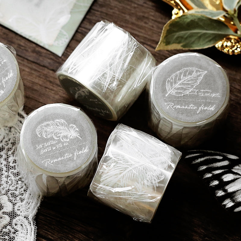 Fresh Style White Ink Transparent Tape a