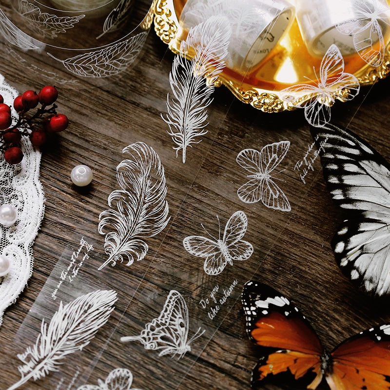 Fresh Style White Ink Transparent Tape b