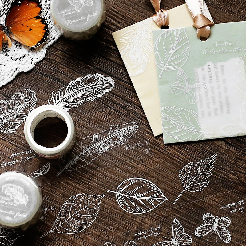 Fresh Style White Ink Transparent Tape b3
