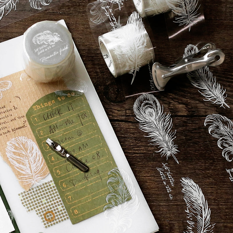 Fresh Style White Ink Transparent Tape b4
