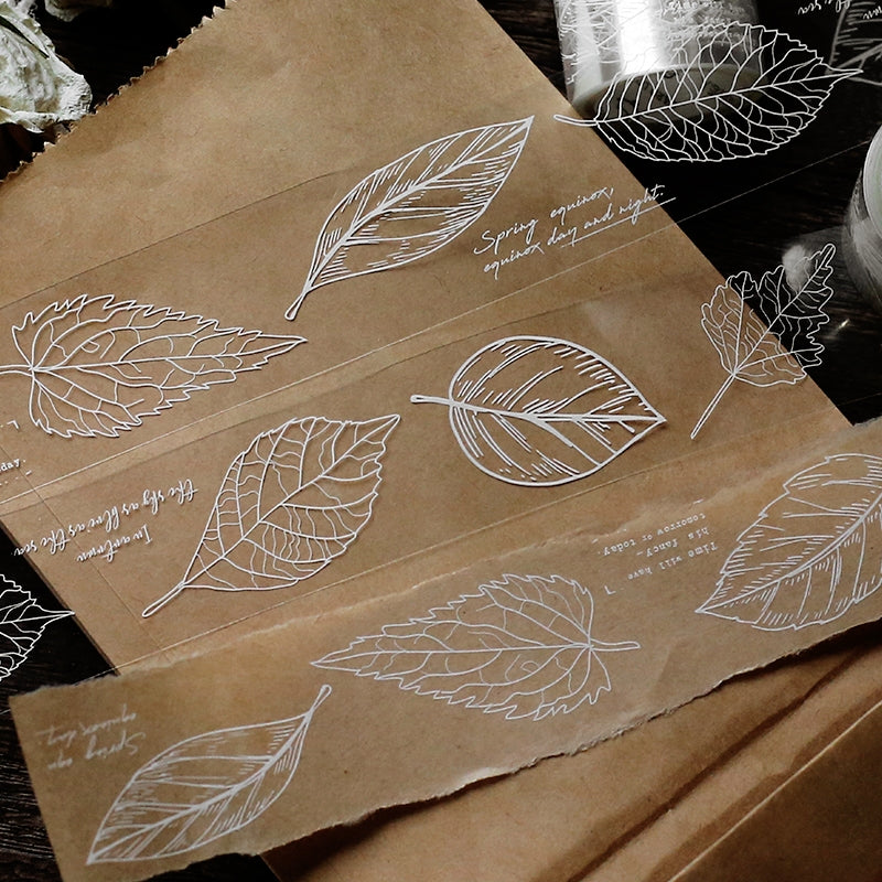 Fresh Style White Ink Transparent Tape b5