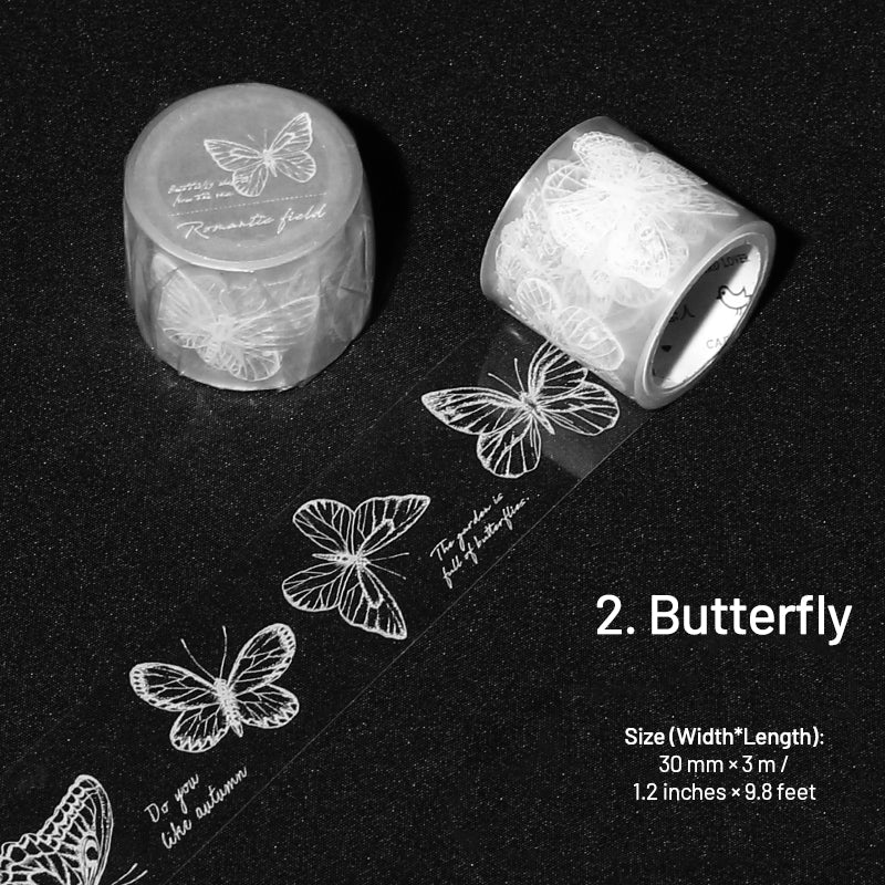 Fresh Style White Ink Transparent Tape sku-2