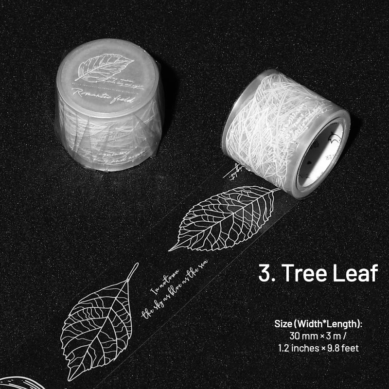Fresh Style White Ink Transparent Tape sku-3