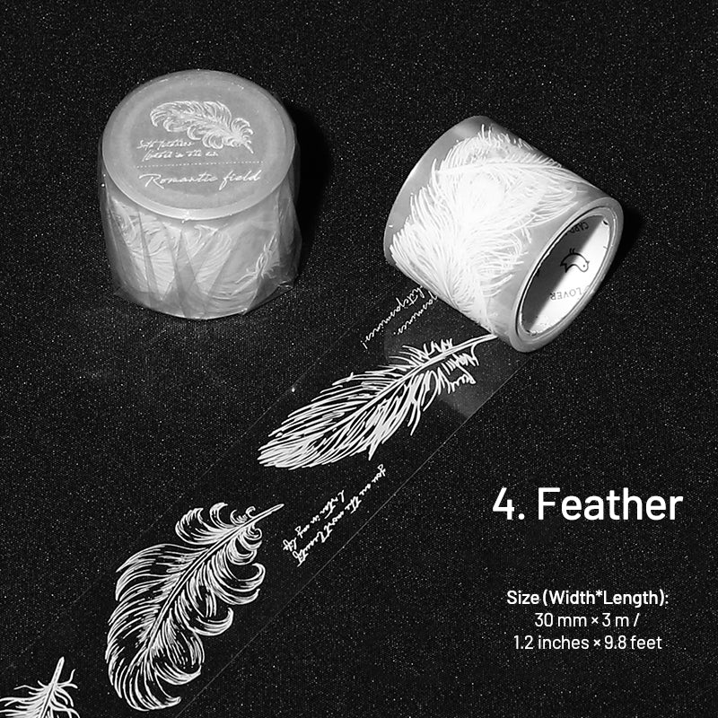 Fresh Style White Ink Transparent Tape sku-4