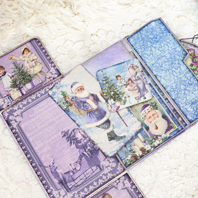  Frozen Purple Christmas Mini Project Folio Craft Kit Junk Journal and Add Ons 0012