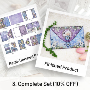 Frozen Purple Christmas Mini Project Folio Craft Kit Junk Journal and Add Ons 27