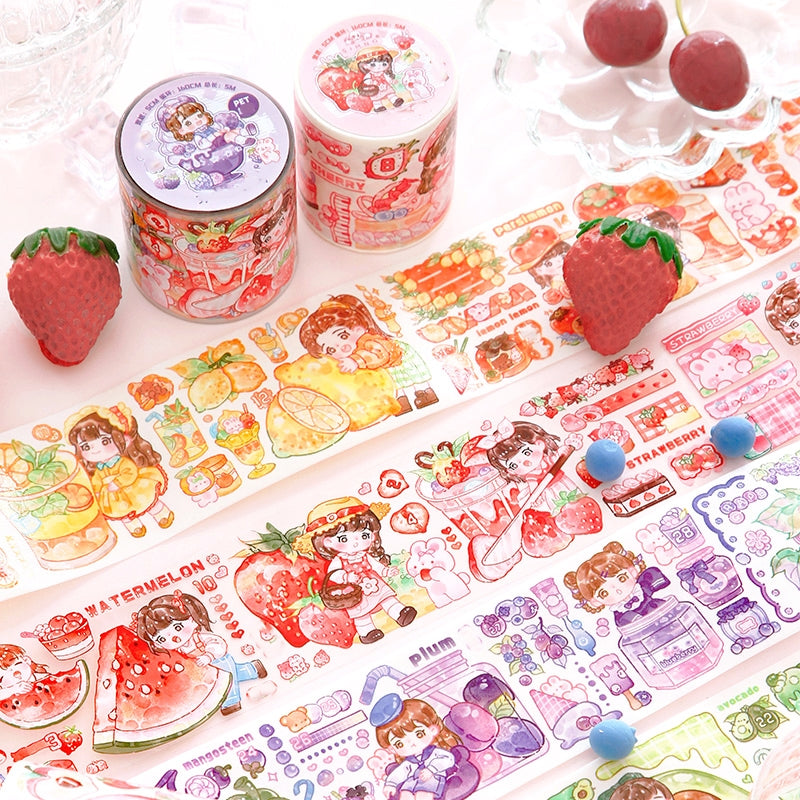 Fruit Paradise Cartoon Creative Decorative Tape a1