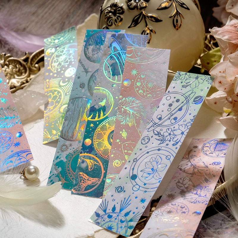 Galaxy Like a Dream Holographic Stickers - Constellation, Feathers, Butterflies, Moon b3