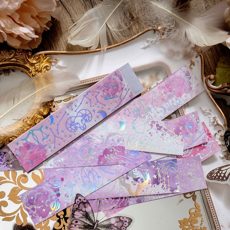 Galaxy Like a Dream Holographic Stickers - Constellation, Feathers, Butterflies, Moon b5
