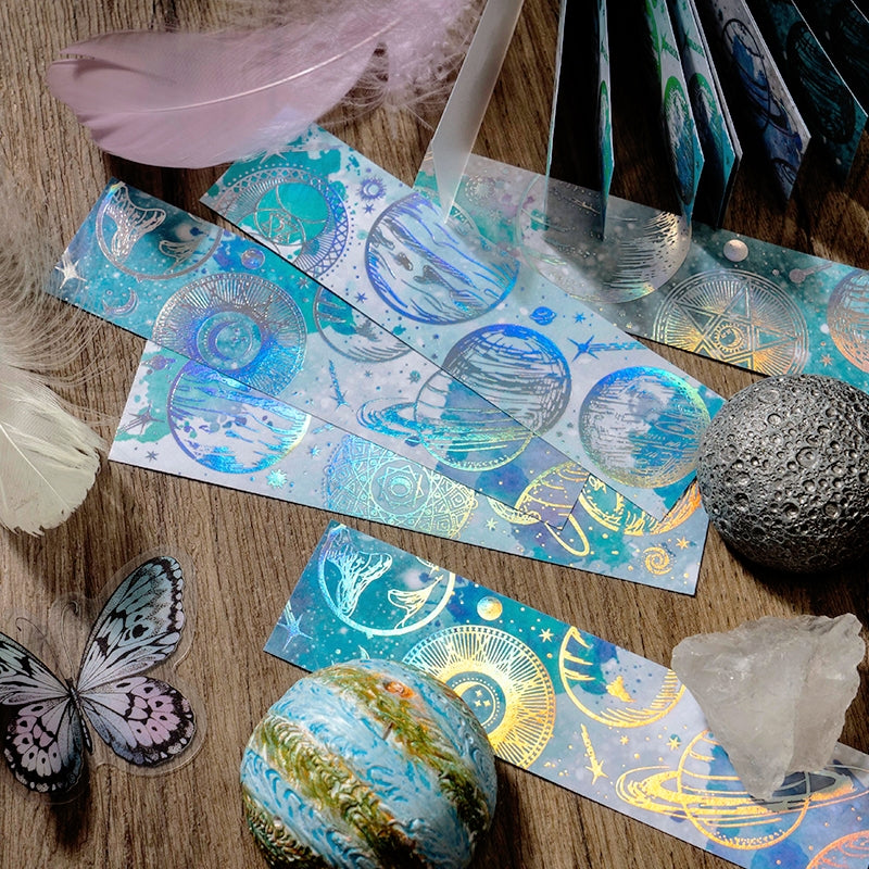 Galaxy Like a Dream Holographic Stickers - Constellation, Feathers, Butterflies, Moon b9