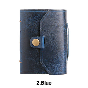 Genuine Leather Handmade Mini Pocket Book with a Buckle111