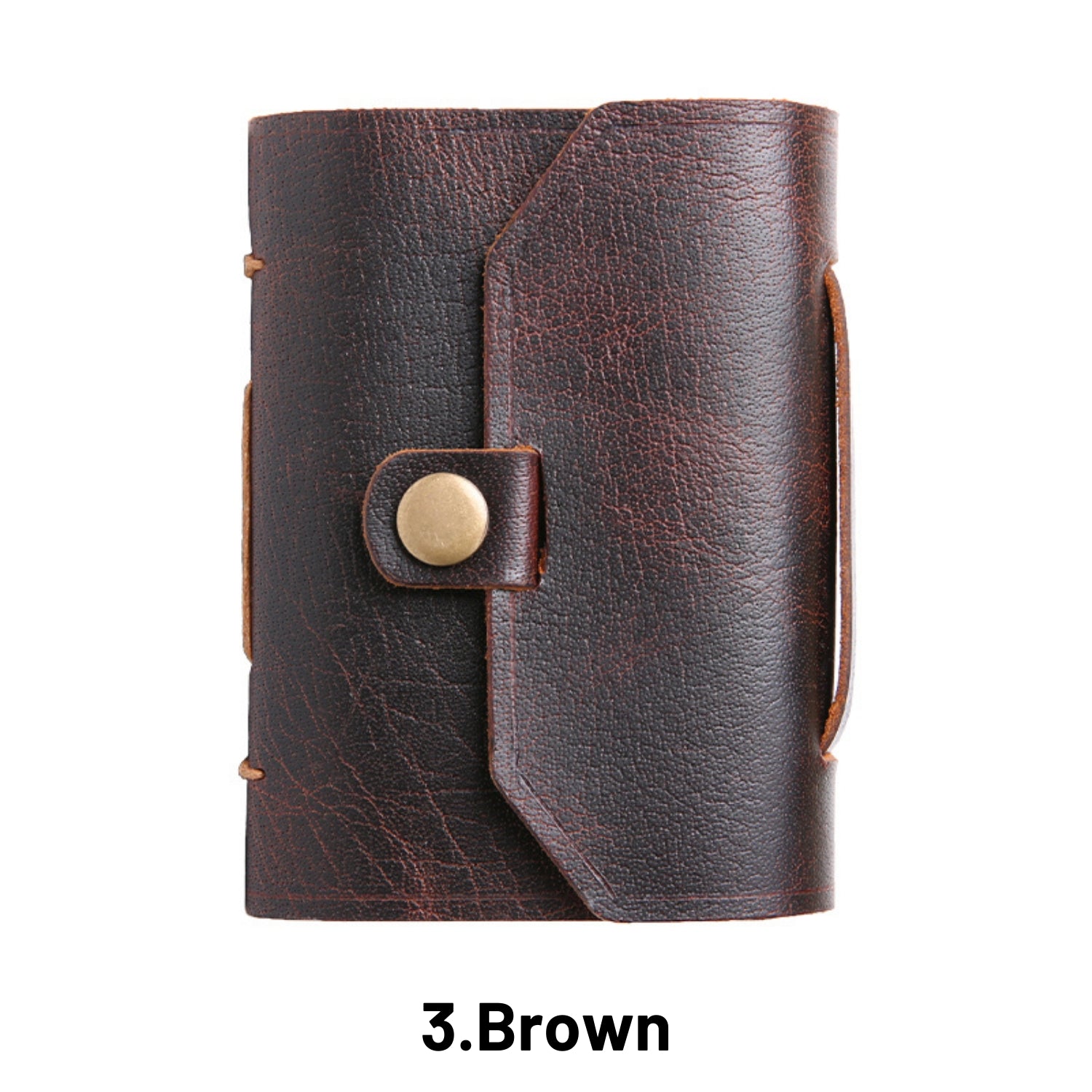 Genuine Leather Handmade Mini Pocket Book with a Buckle121