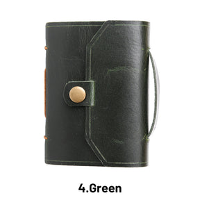 Genuine Leather Handmade Mini Pocket Book with a Buckle131