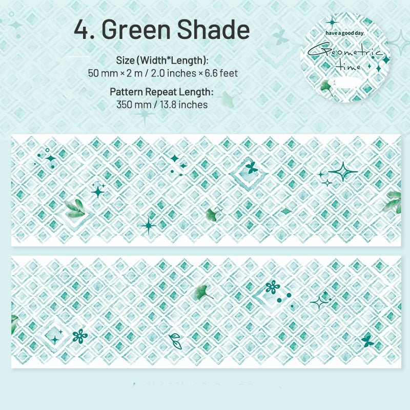 Geometric Time Series Geometric Patterns Washi Tape sku-4