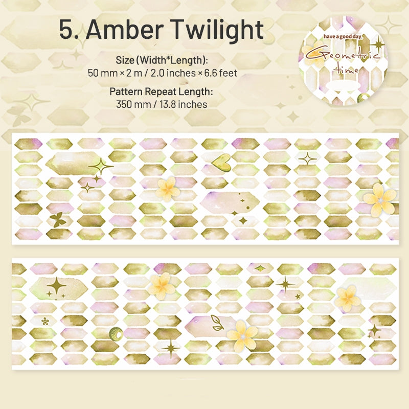 Geometric Time Series Geometric Patterns Washi Tape sku-5