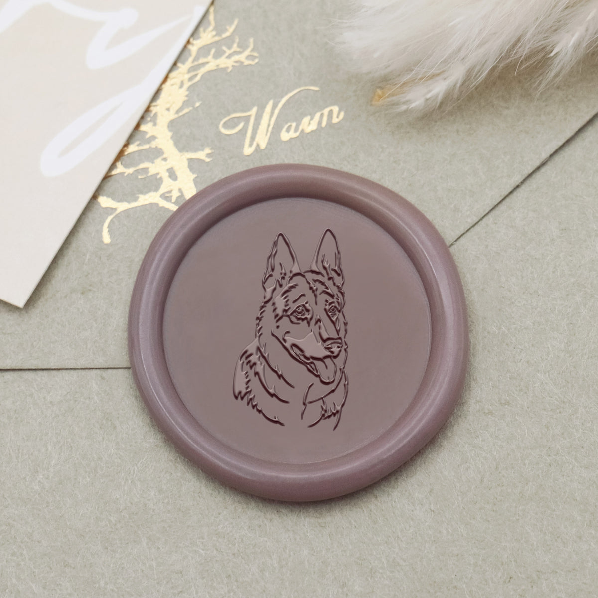 German Shepherd Dog Wax Seal Stamp - Stamprints1