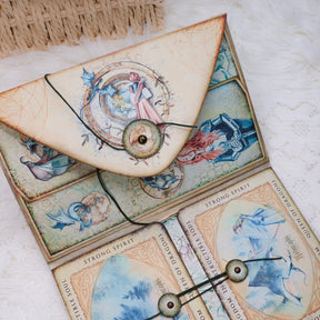 Girl and Dragon Handmade Junk Journal Folio Kit - Stamprints4