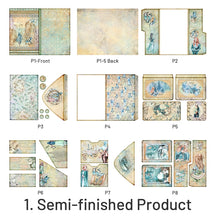 Girl and Dragon Handmade Junk Journal Folio Kit - Stamprints12