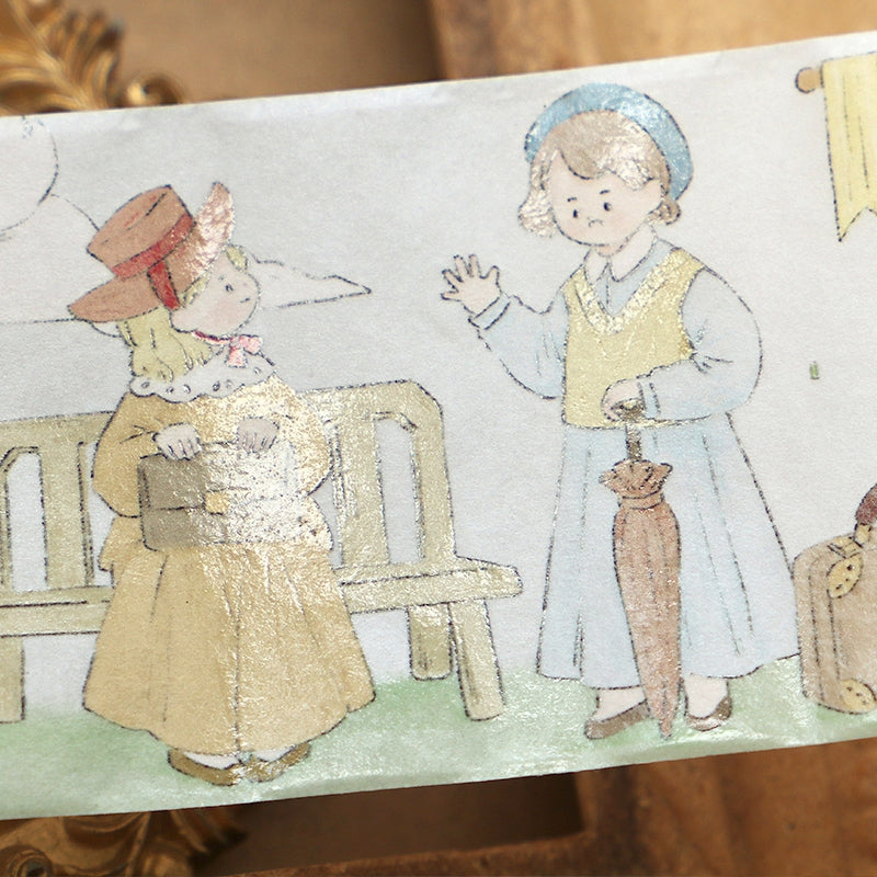Girl Cartoon Washi Tape - People, Music, Fairy b4